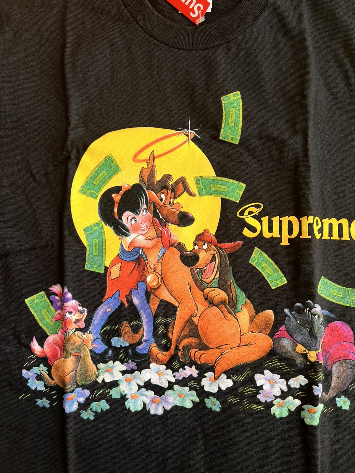 Supreme XL Supreme All Dogs Go To Heaven Tee FW25 Movie Graphic