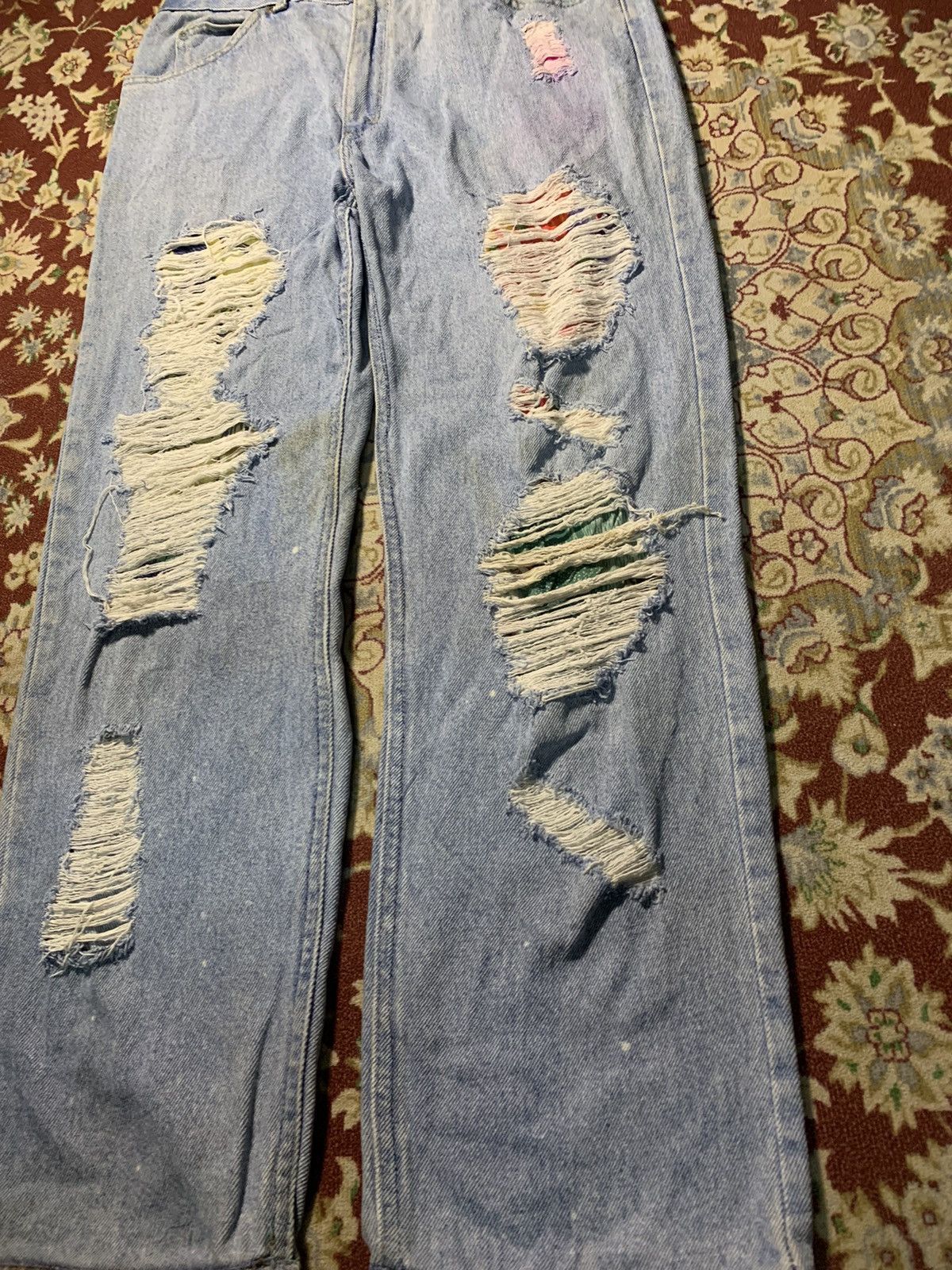 Lee 90s LEE SAMPLE BORO SASHIKO PANT RARE Size US 32 / EU 48 - 4 Thumbnail