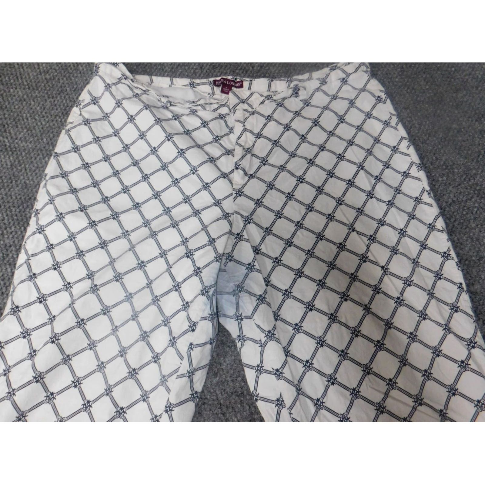 Vintage Jessica London Womens Pants 18 White Straight Chino Breathable Casual Regular Size 40" / US 18 - 5 Thumbnail