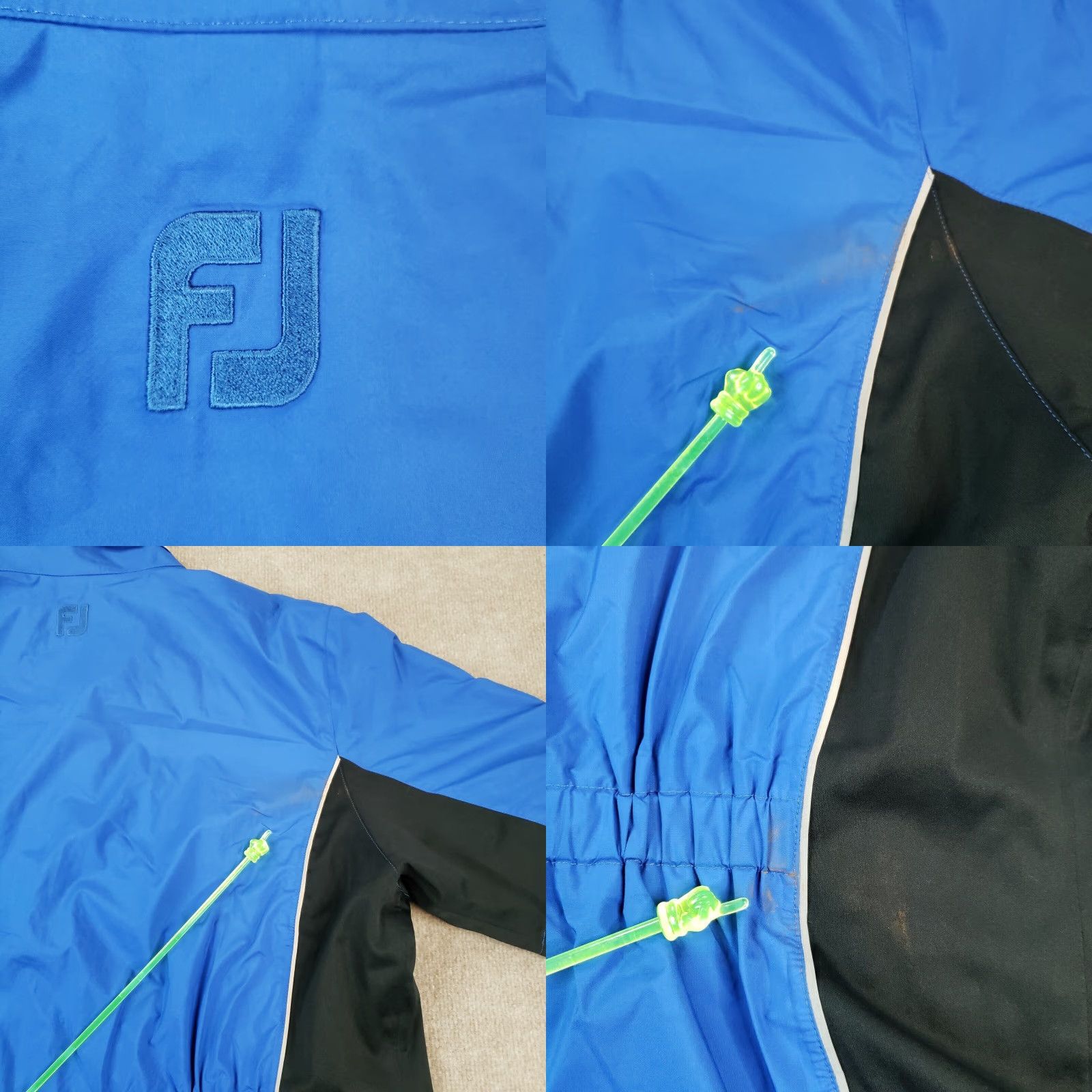 Footjoy Golf Dryjoy Footjoy Jacket Womens XL Extra Large Blue 1/4 Zip Short Sleeve Size 40" / US 18 - 8 Thumbnail