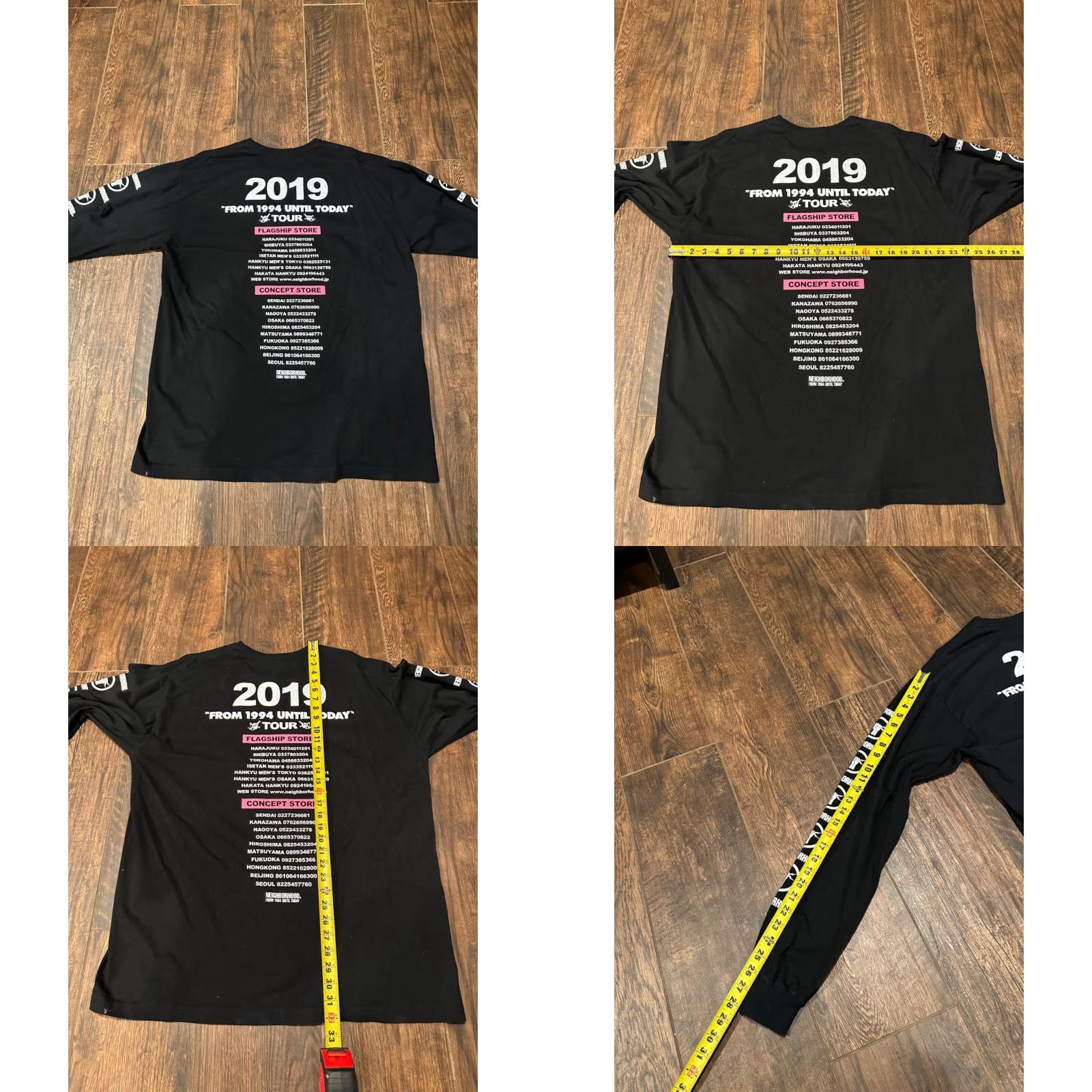Neighborhood VINTAGE NEIGHBORHOOD T-Shirt Men 2XL Black Neighbourhood Graphic Print Long Sleeve, Limited Edition, Designer Theme, Round Neck Size US XXL / EU 58 / 5 - 9 Thumbnail