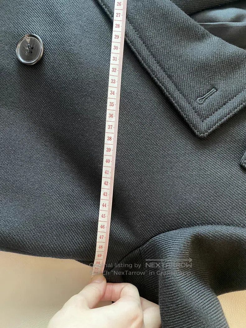 Saint Laurent Paris Saint Laurent Paris Black Double Breasted Wool Coat Size US M / EU 48-50 / 2 - 8 Thumbnail
