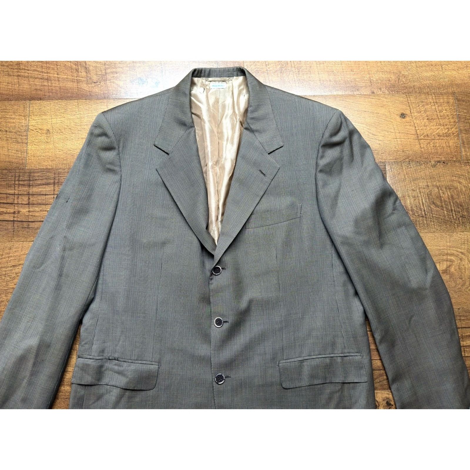 Brioni Brioni Glen Plaid Sport Coat Jacket 100% Wool Mens 42R Brown Notch Single-Breasted 3-Button Blazer Italy Wool Jacket Coat Crew Neck Plain Size 42R - 4 Thumbnail