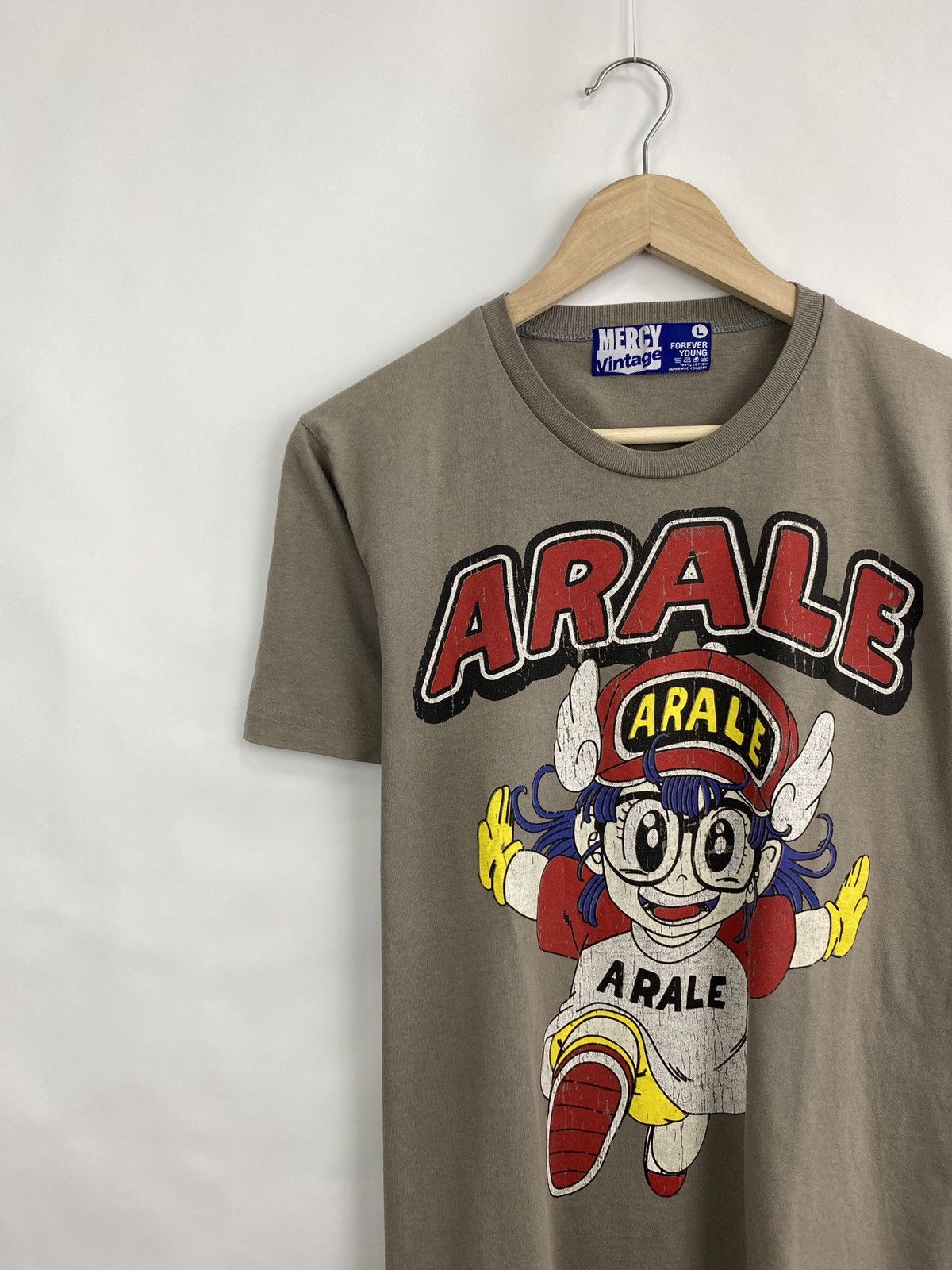 Japanese Brand Y2K Arale Chan Mercy Vintage Design Graphic Anime T-Shirt Size US L / EU 52-54 / 3 - 2 Thumbnail
