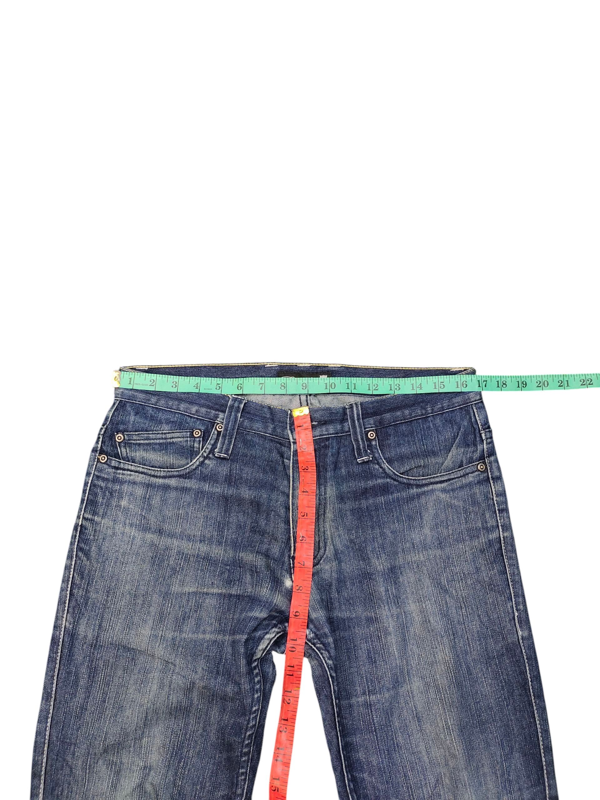 Comme des Garcons × Undercover Vintage Bike Star Japan Zipper Pocket Distress Denim Jeans Size US 33 - 15 Thumbnail