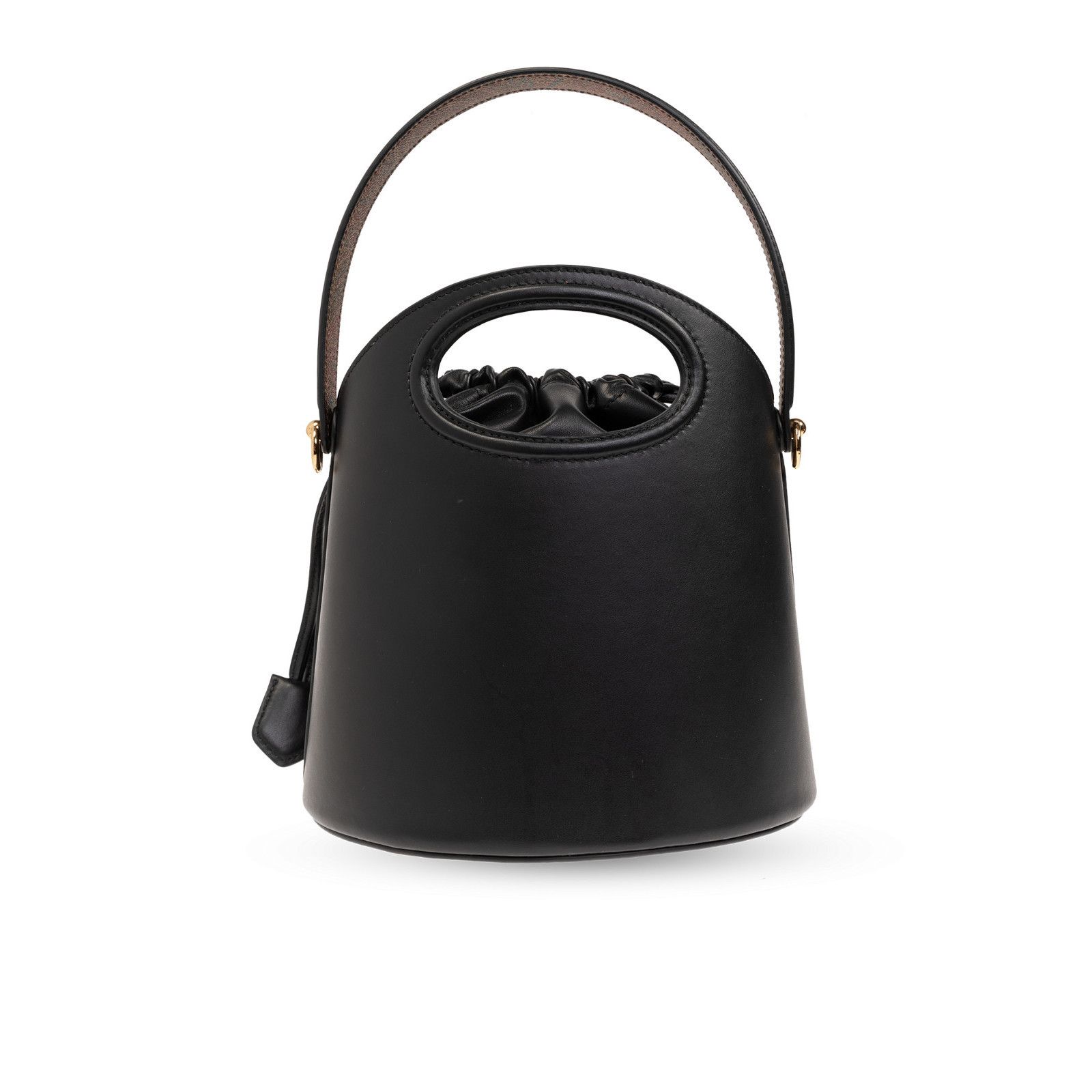 Etro ETRO Saturno Medium Black Leather Bucket Bag New And Authen Size ONE SIZE - 2 Thumbnail