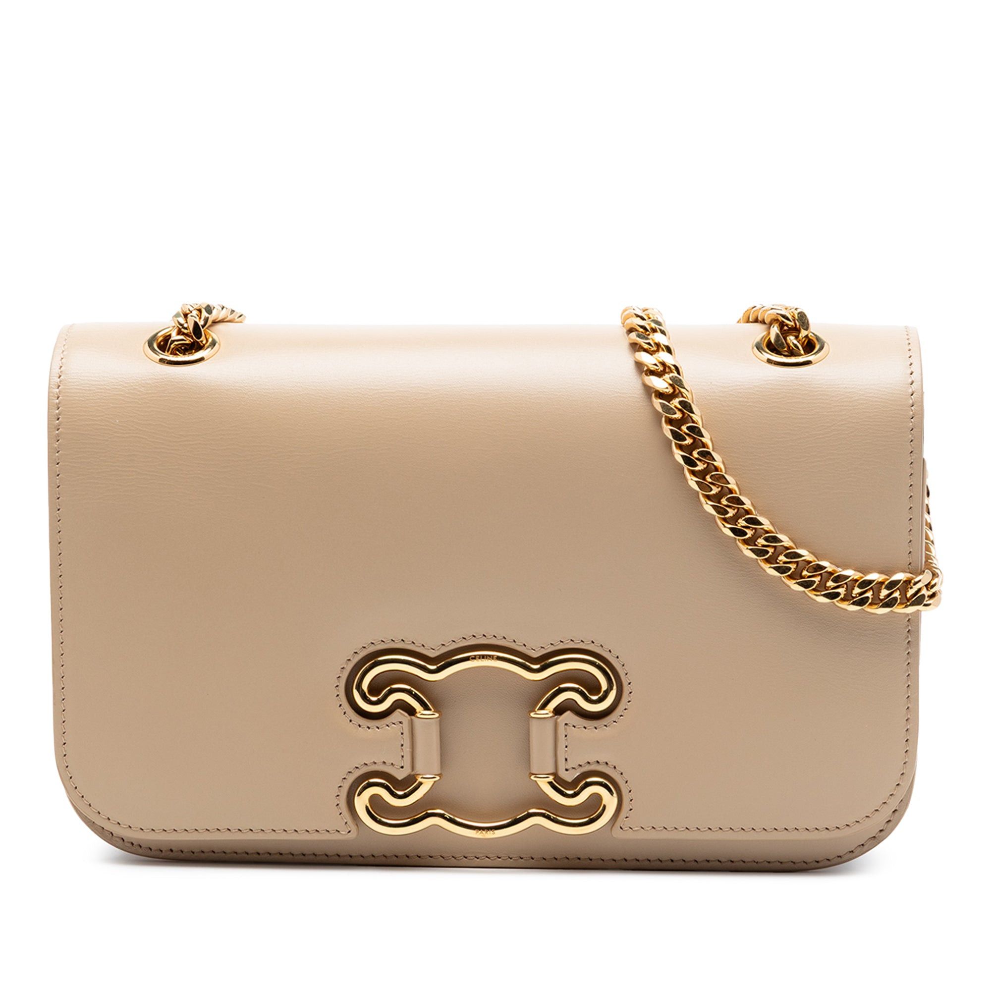 Celine Medium Calfskin Triomphe Frame Crossbody Size ONE SIZE - 1 Thumbnail