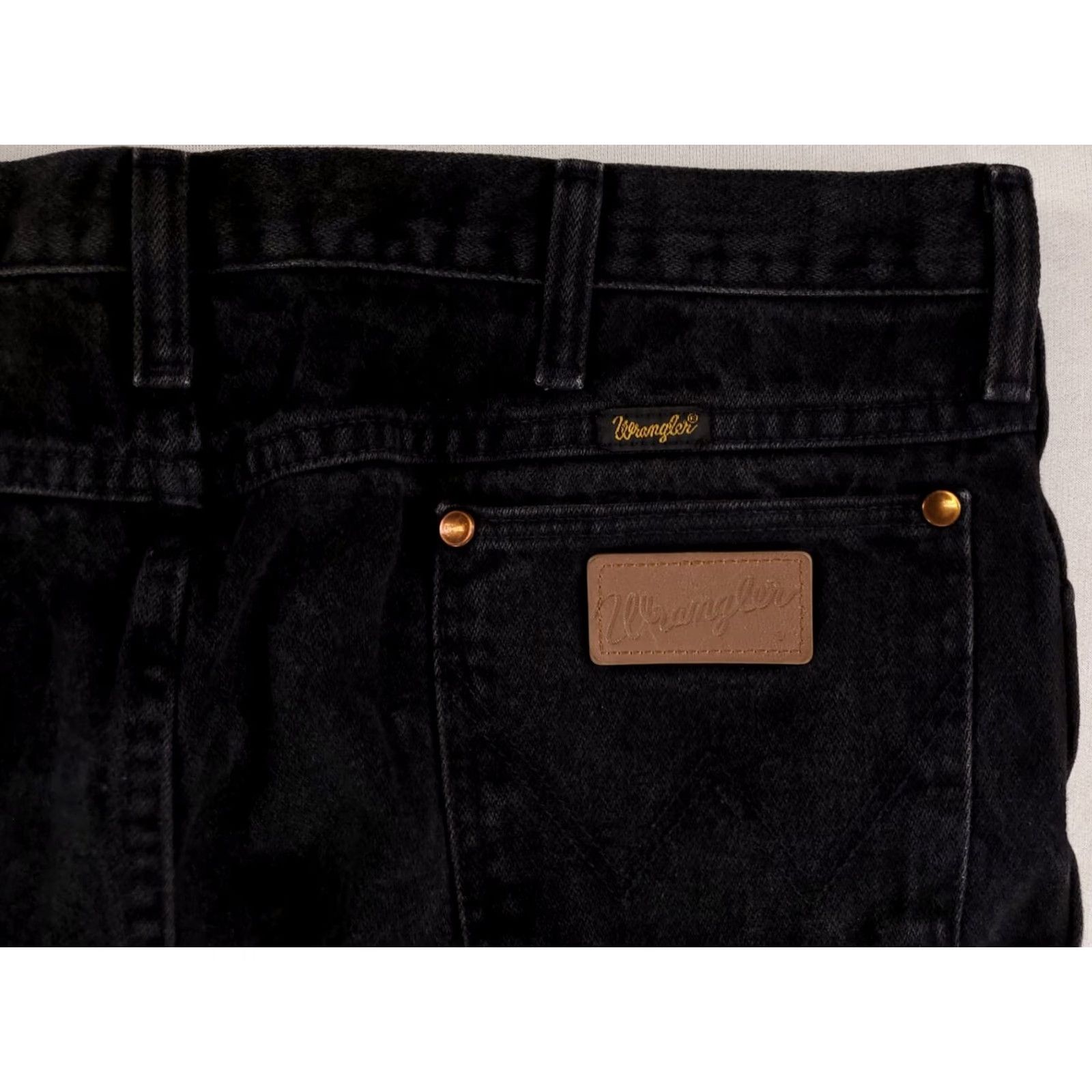 Wrangler VINTAGE Wrangler Jeans Western Wear Mens 38x36 36x34 Inseam 34 Black 90s Straight Jeans Mens Size US 36 / EU 52 - 5 Thumbnail