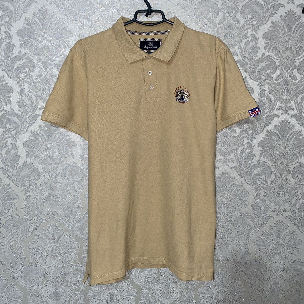 Burberry Aquascutum Polo Shirt Beige Men’s Size US L / EU 52-54 / 3 - 2 Thumbnail