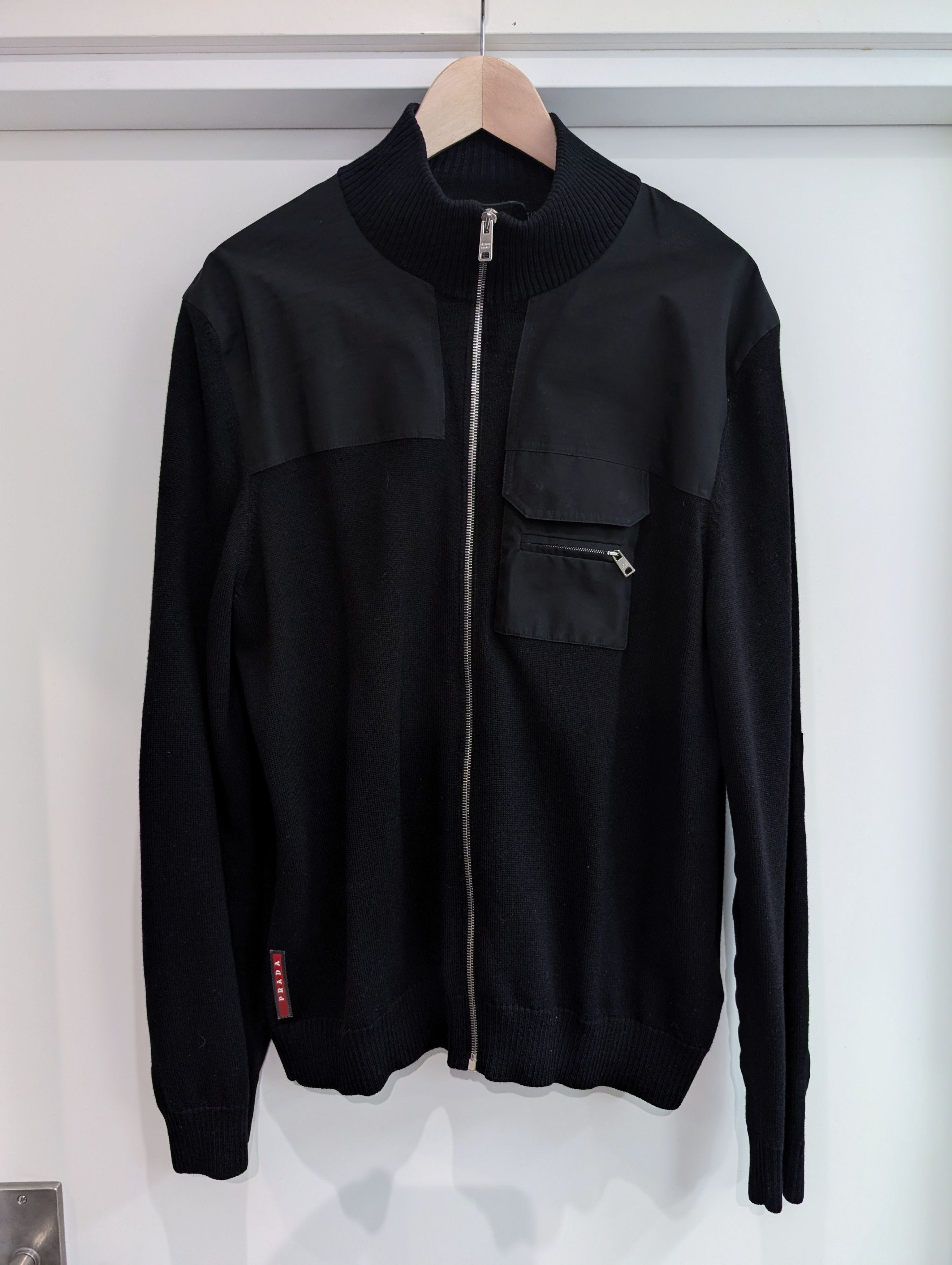 Prada Prada red label wool zip cardigan Size US L / EU 52-54 / 3 - 1 Thumbnail