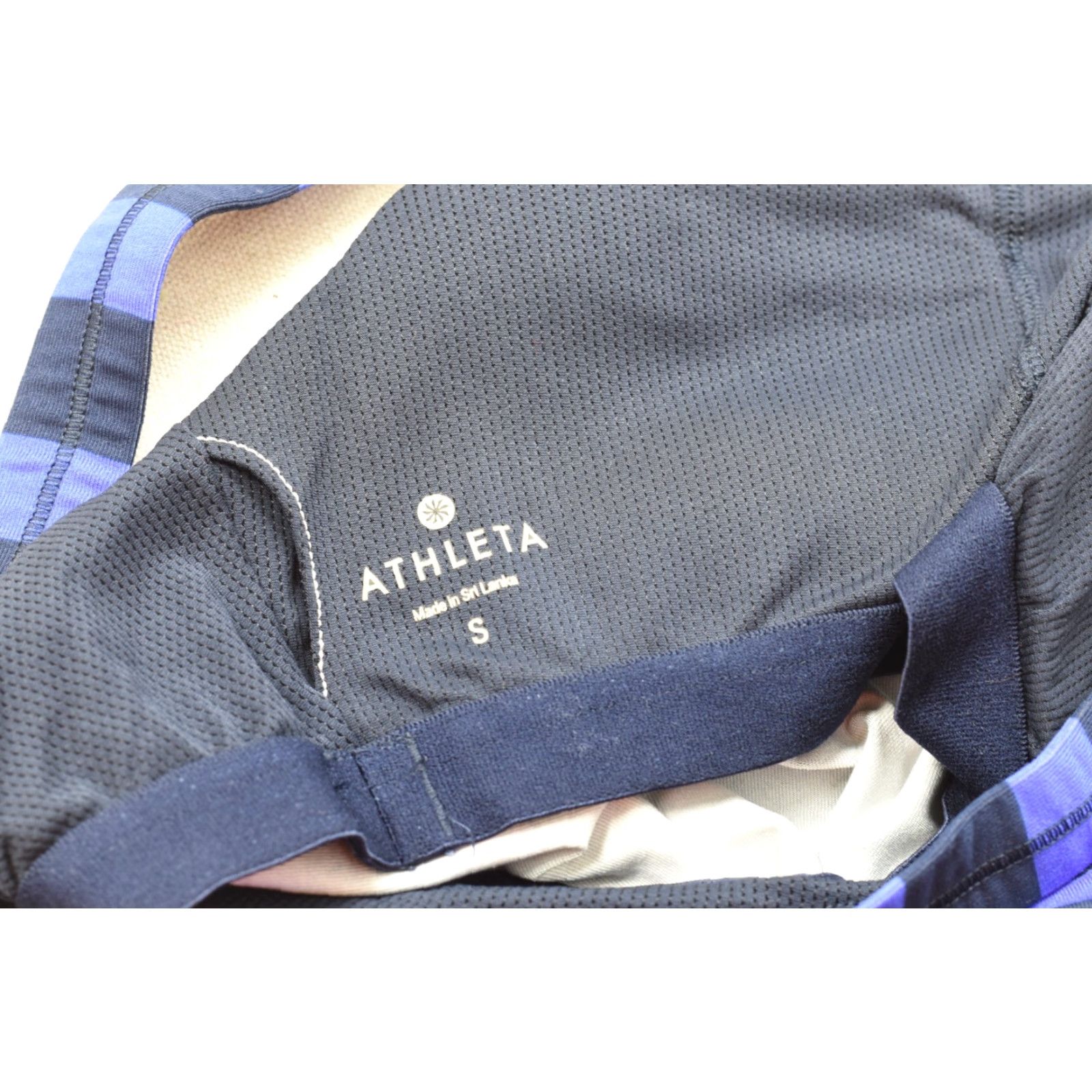 Athleta Athleta Tank Top Womens Small Blue Navy Striped Racerback Athletic Sleeveless Pullover Size S / US 4 / IT 40 - 8 Thumbnail