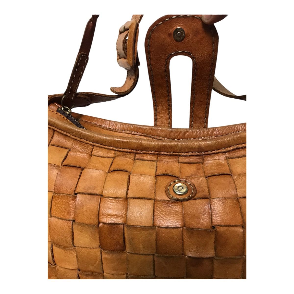 Leather × Vintage Japanese Robita Folita Brown Leathers Bag Size ONE SIZE - 4 Thumbnail