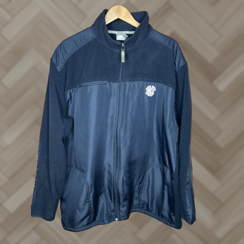 Vintage VINTAGE Majestic NY Yankees Navy Men’s Fleece Quarter Zip Pullover XL Jacket Size US XL / EU 56 / 4 - 1 Thumbnail