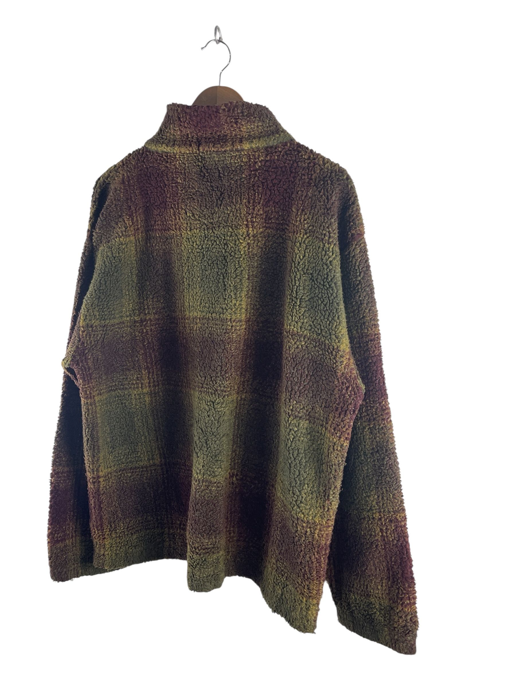 Nautica Nautica Plaid Sherpa Quarter Zip Fleece Pullover Jacket Size US L / EU 52-54 / 3 - 6 Thumbnail