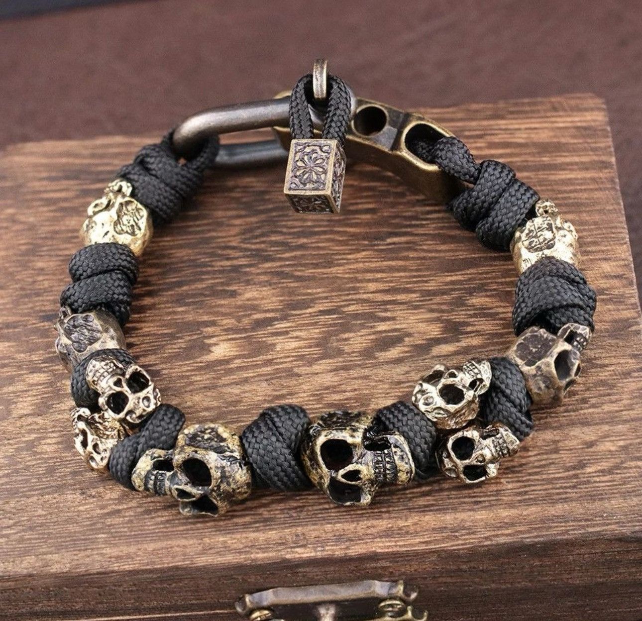 Japanese Brand × Jewelry Gothic Punk Skull Skeleton Bracelets Size ONE SIZE - 2 Thumbnail