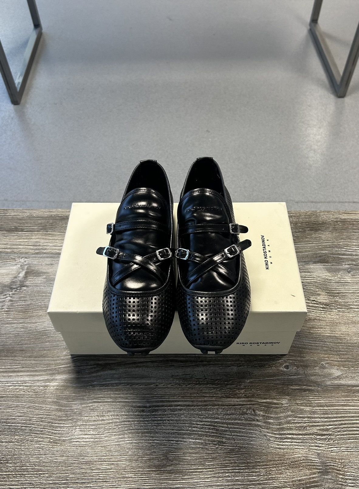 靴 Kiko kostadinov priam lace up shoe Kiko Kostadinov Black Priam Derbys Kiko Kostadinov
