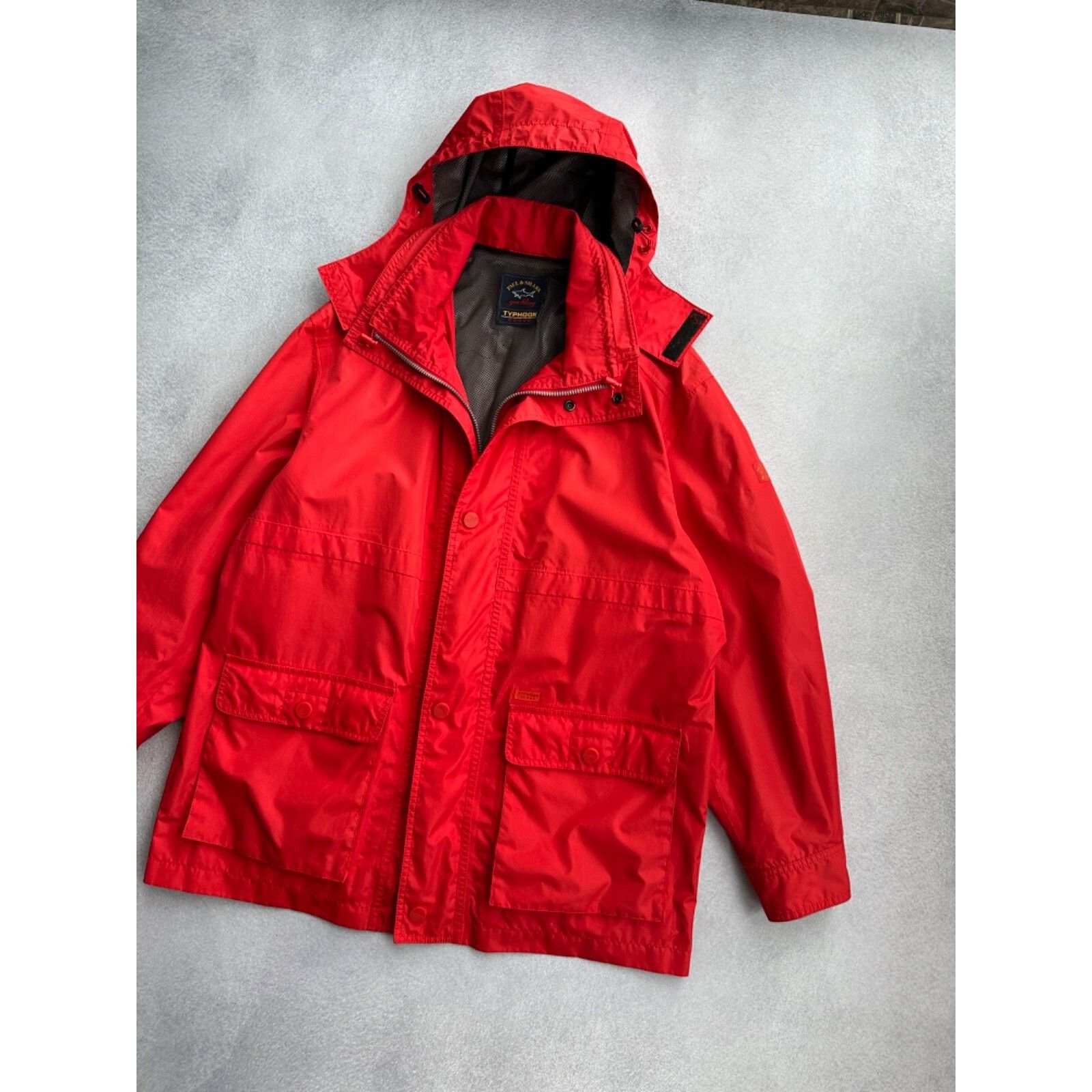 Paul & Shark Vintage Paul & Shark Typhoon 20000 Red Mens Windbreaker Jack Size US L / EU 52-54 / 3 - 3 Thumbnail