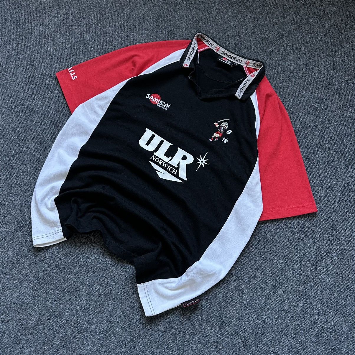Japanese Brand VTG Samurai Team 7s Polo Rugby ULR Norwich Japan Size XXL Y2 Size US XXL / EU 58 / 5 - 1 Thumbnail