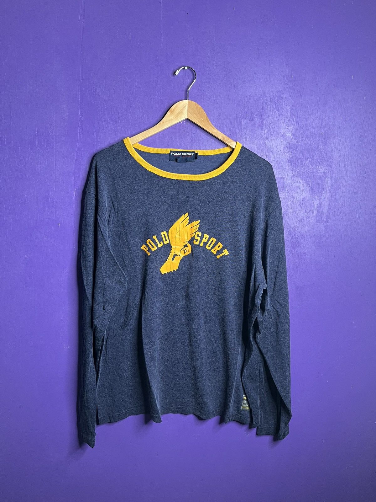 Polo Ralph Lauren × Vintage Vintage ‘00s Polo sport p wing long-sleeve t-shirt Size US XL / EU 56 / 4 - 1 Thumbnail