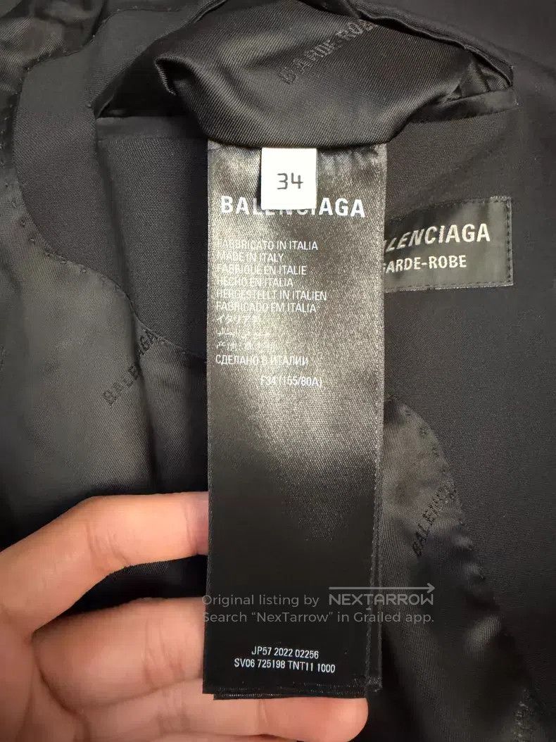 Balenciaga Balenciaga Solid Color Double Breasted Sleeveless Vest Size XXS / US 00 / IT 34 - 5 Thumbnail