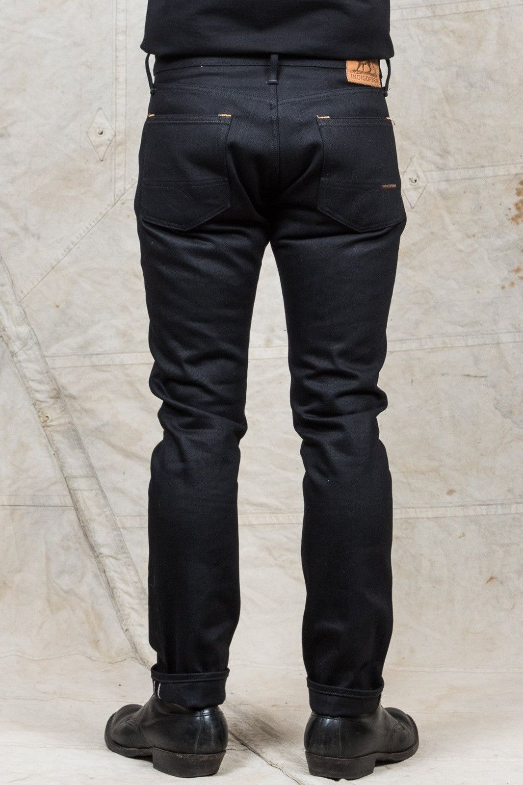 Indigofera Indigofera Ray Gunpowder Black 14Oz Selvage Denim Jeans Size US 31 - 5 Thumbnail
