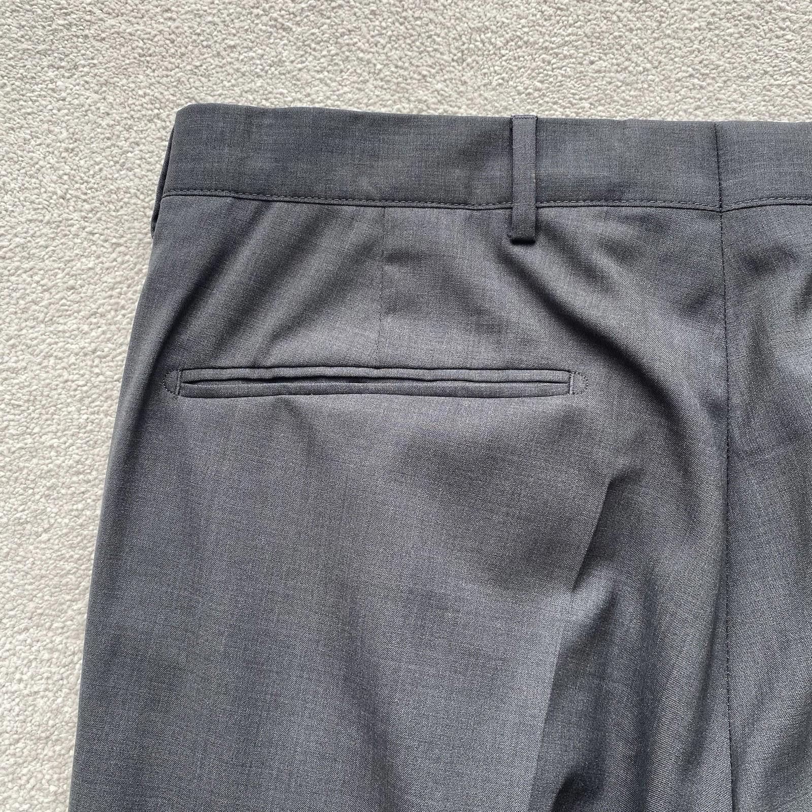 Prada Prada Men’s Virgin Wool Trousers Size 46 Grey Size US 30 / EU 46 - 4 Thumbnail