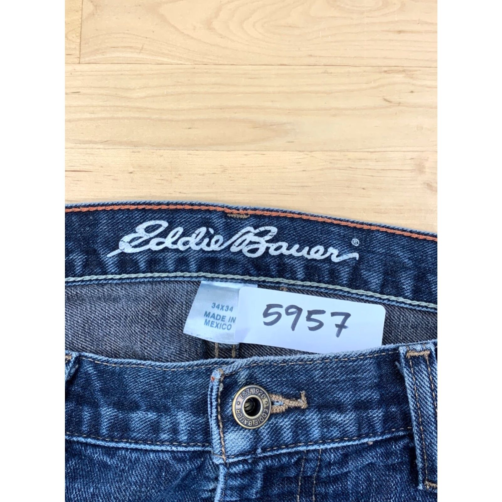Eddie Bauer Eddie Bauer Denim Jeans Blue Mens 34x33 Relaxed Fit Loose #5957 Size US 34 / EU 50 - 5 Thumbnail