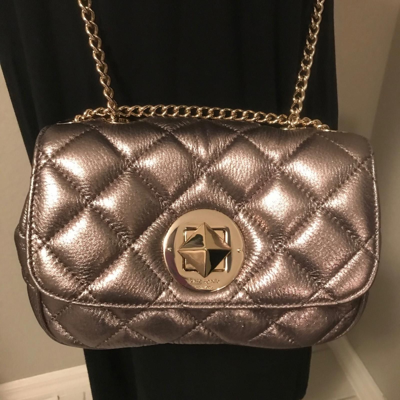 Kate Spade Quilted Metallic Gold Coast Christy Bag