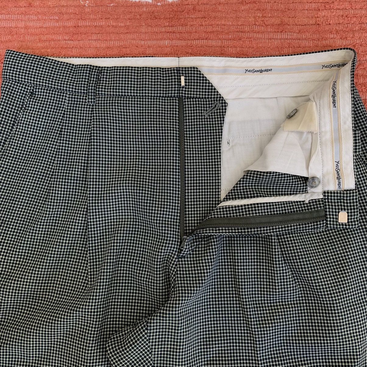 Yves Saint Laurent Yves Saint Laurent Pour Homme Plaid Trouser Size US 32 / EU 48 - 4 Thumbnail