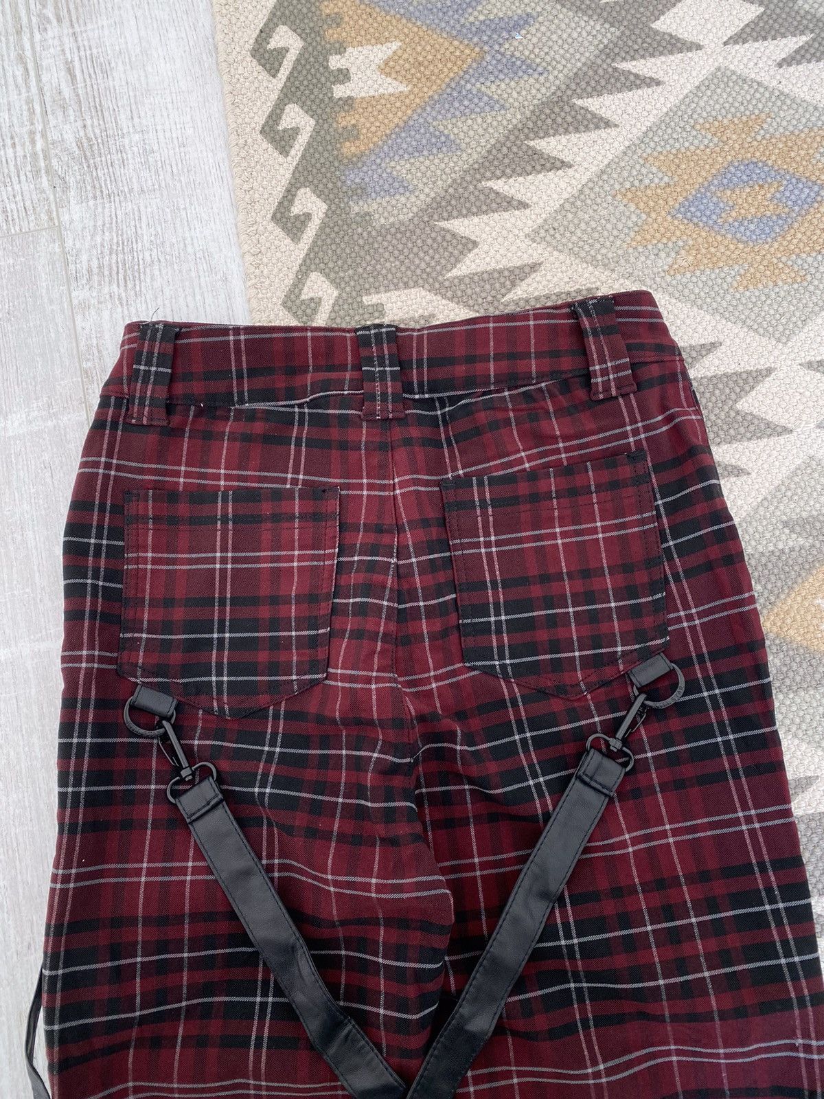 Killstar Killstar Womens Slim Emo Striped Check Pants Trousers Size 28" / US 6 / IT 42 - 8 Thumbnail