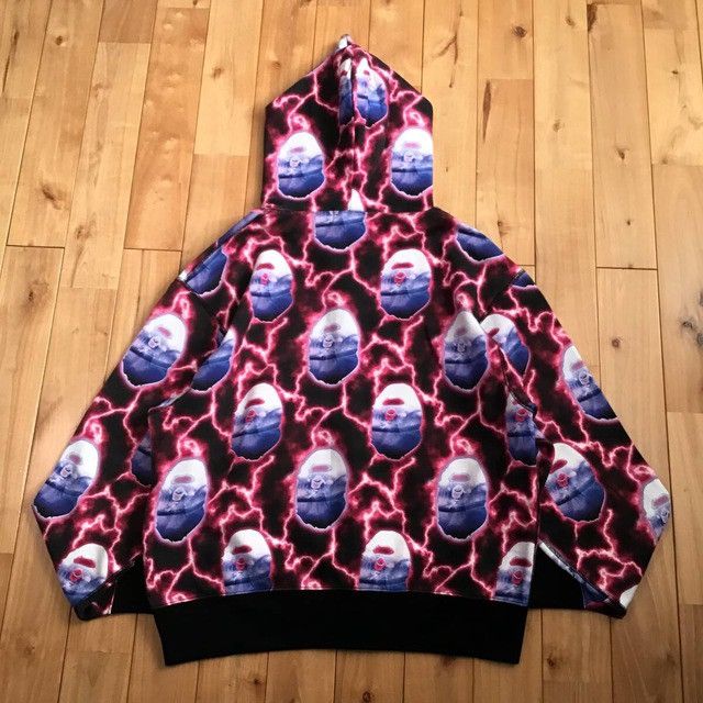 Bape BAPE LIGHTNING full zip hoodie a bathing ape Size US M / EU 48-50 / 2 - 2 Thumbnail