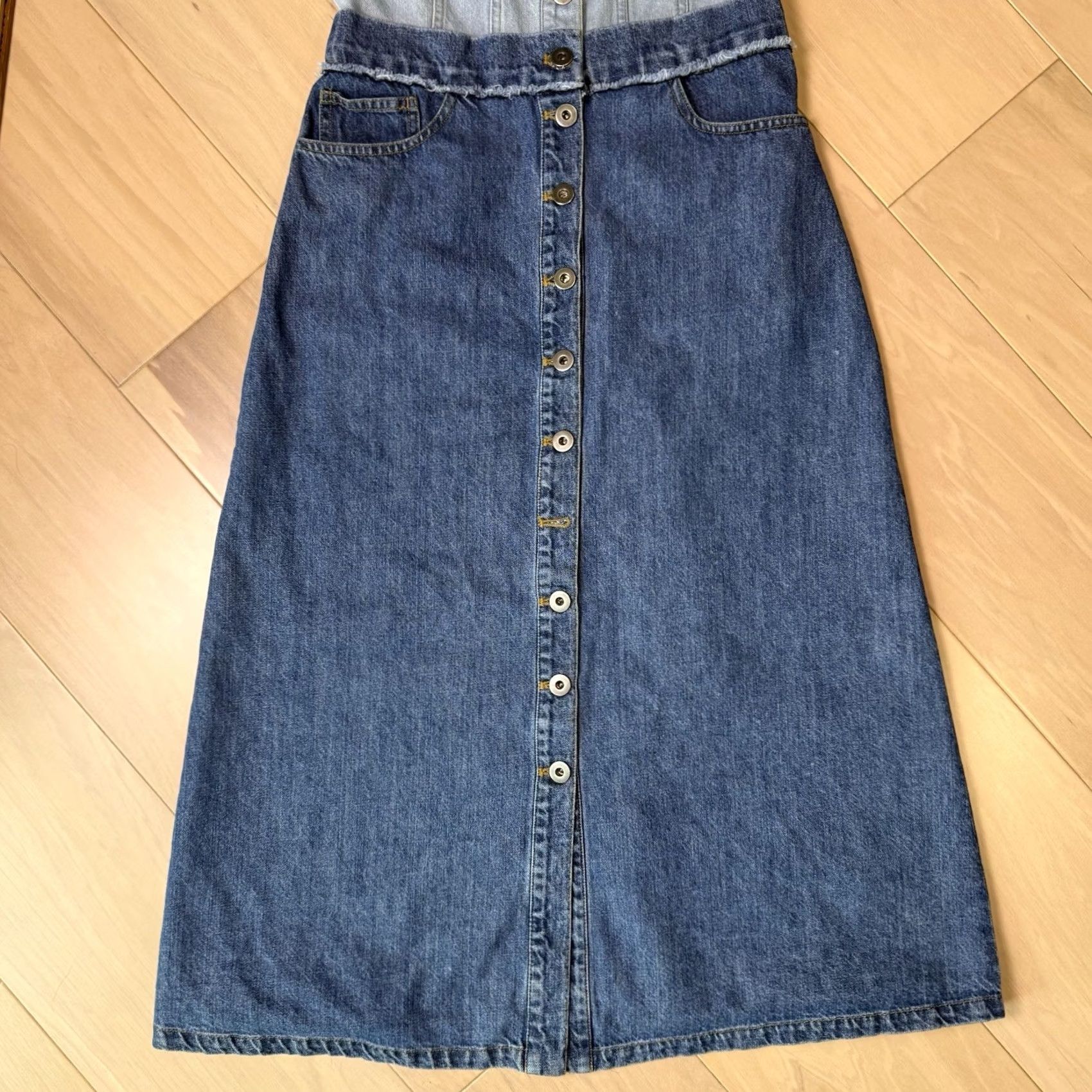 Sea New York Sea New York Blue Denim Maxi Dress Women's 4 Sleeveless Glam Boho Party Summer Size S / US 4 / IT 40 - 6 Thumbnail