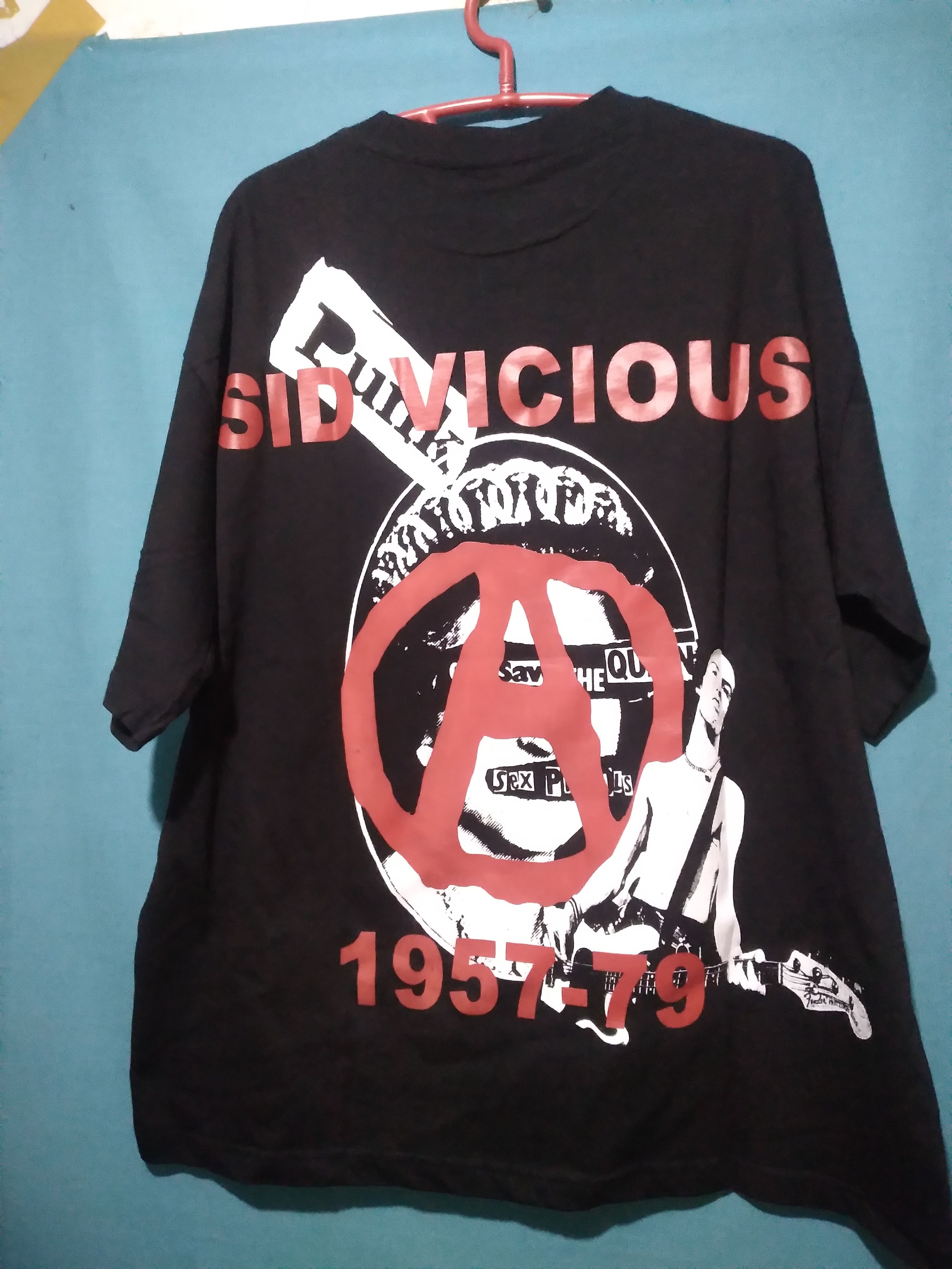 Band Tees SID VICIOUS sek pistol band Tee T-shirt Size US XL / EU 56 / 4 - 2 Thumbnail
