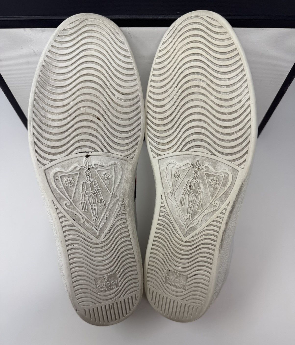 Gucci Gucci Ace Embroidered Panther Sneaker White Leather Size US 12 / EU 45 - 6 Thumbnail