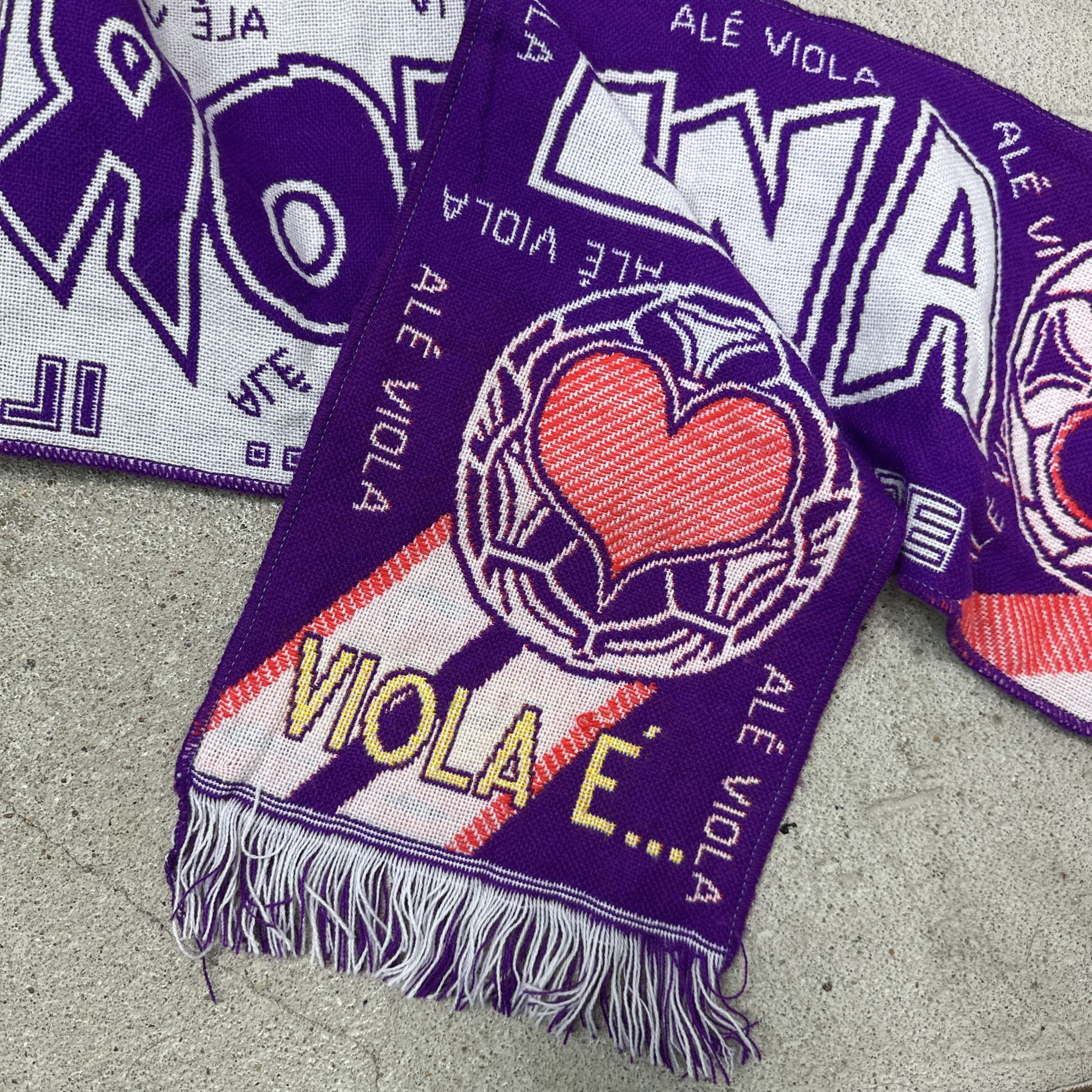 Vintage Vintage Sporty Streetwear Fiorentina Football Scarf 90s Size ONE SIZE - 6 Thumbnail