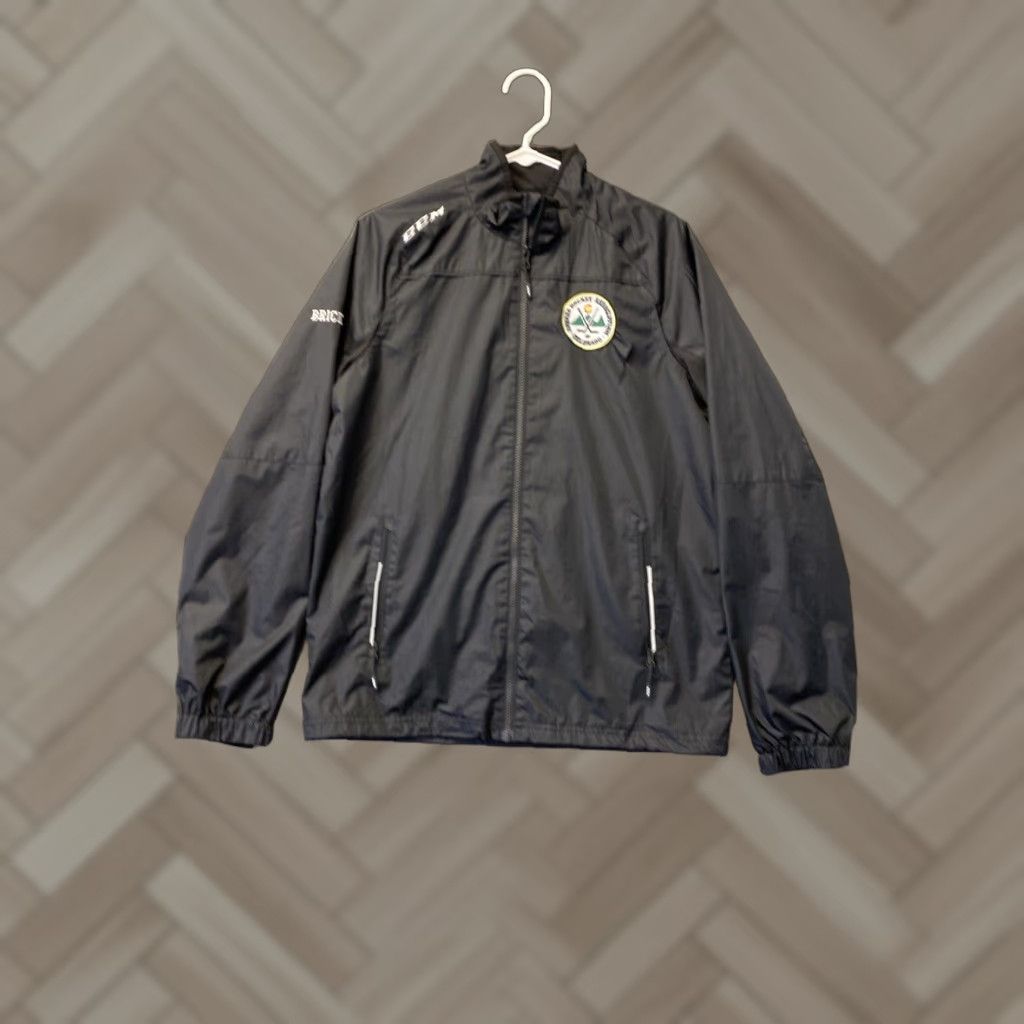 Vintage VINTAGE CCM Nylon Windbreaker Jacket Men Small Black Arvada Hockey 90s-00s Size US S / EU 44-46 / 1 - 1 Thumbnail