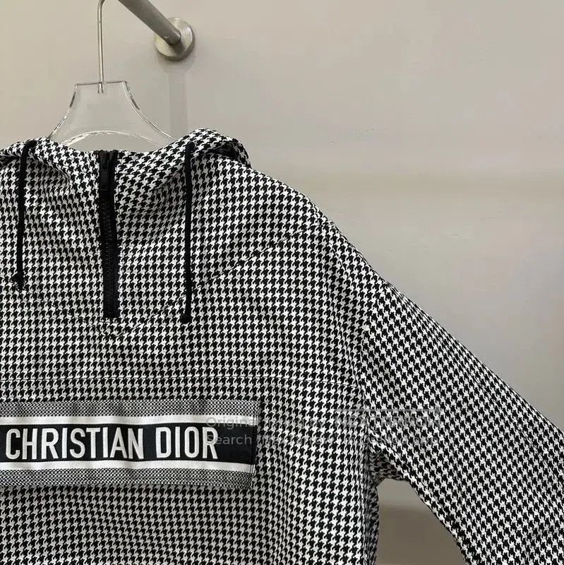Dior Dior Black Polyester Checkered Women's Jacket . Size XS / US 0-2 / IT 36-38 - 3 Thumbnail