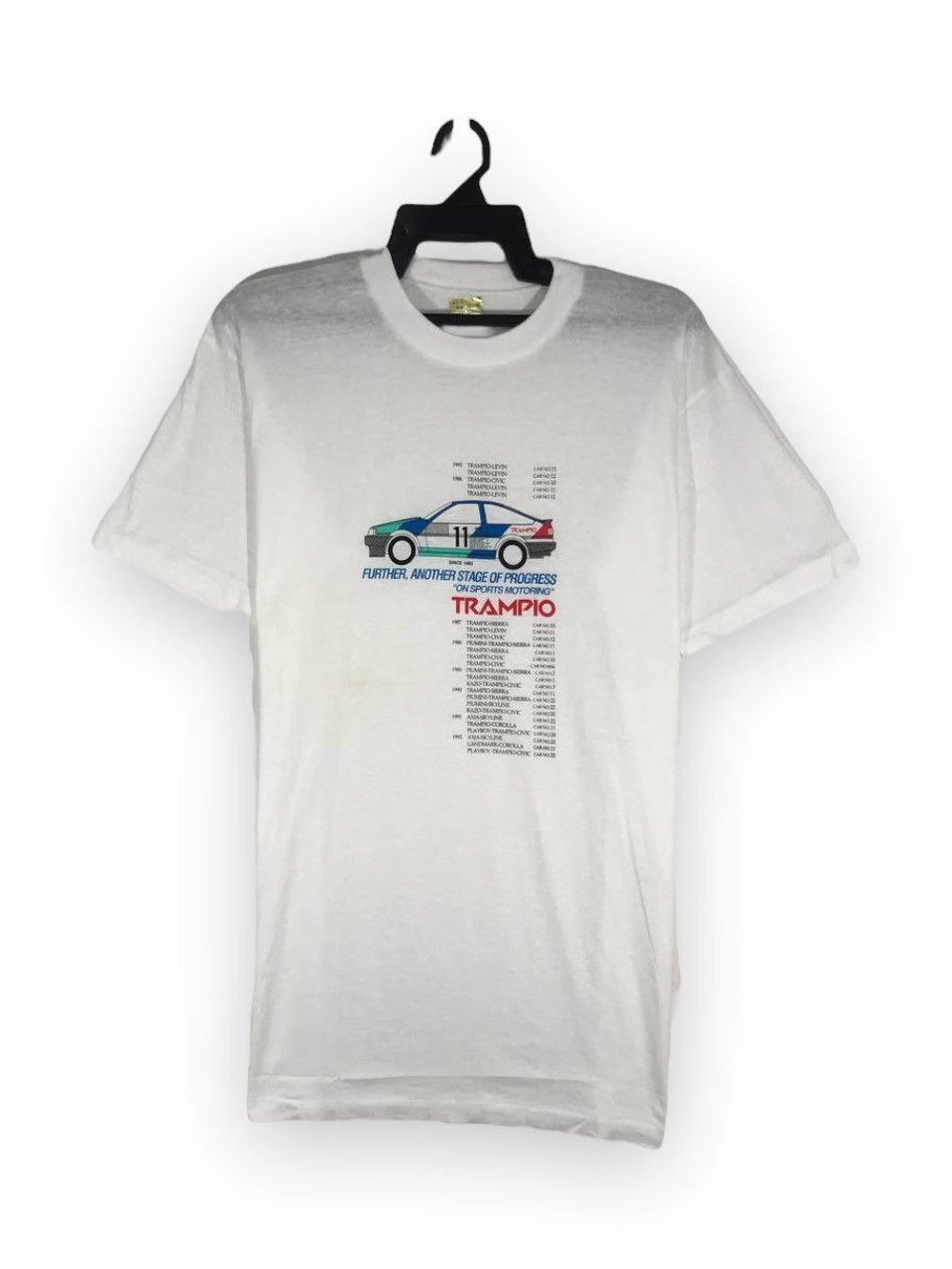 image of Racing x Vintage Jdm Trampio Axia Skyline Gtr Honda Civic Corolla in White, Men's (Size Large)