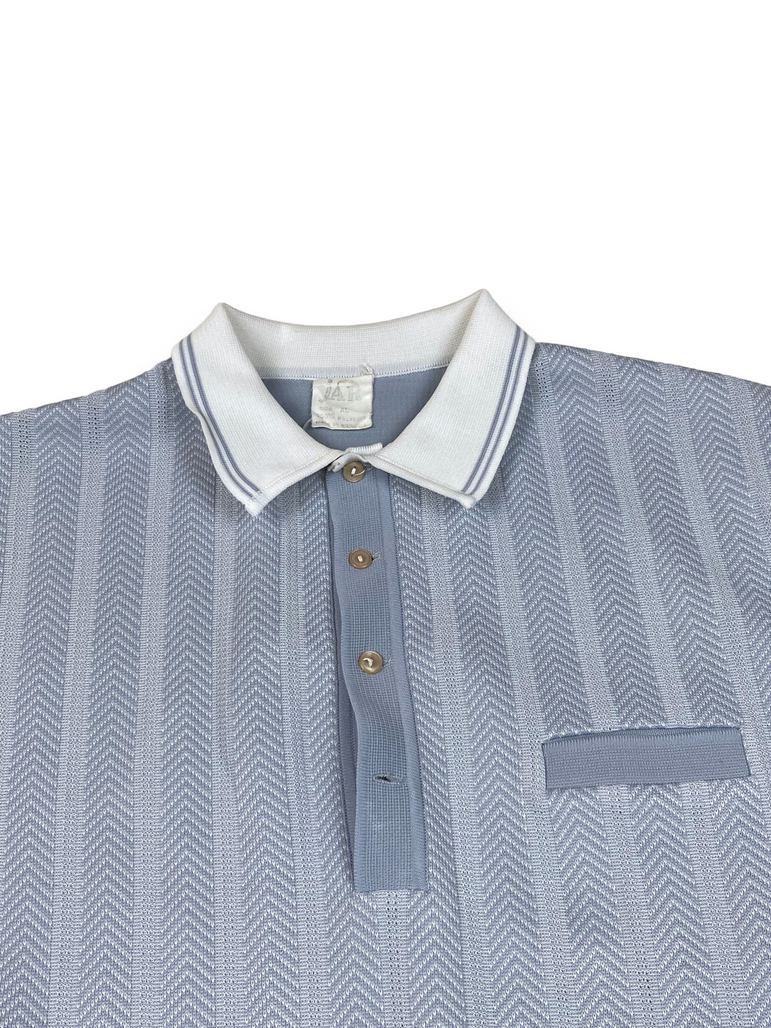 Vintage 90s Vintage JAR Oldmoney Style Sky Blue Polo Shirt M709 Size US L / EU 52-54 / 3 - 4 Thumbnail
