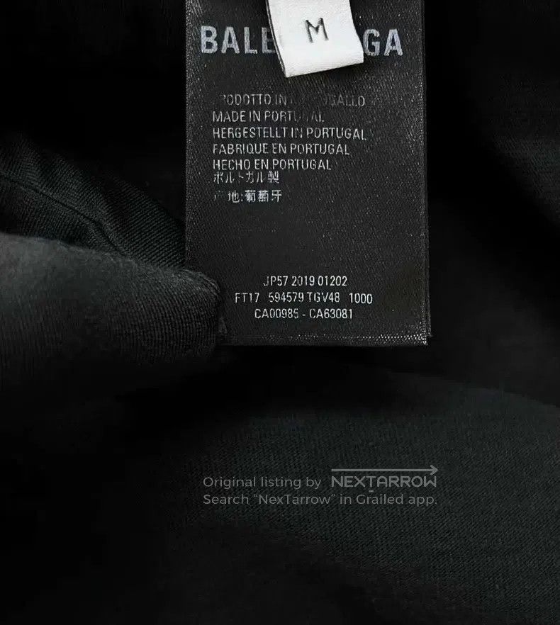 Balenciaga Balenciaga Black Embroidered Wheat Crown Lock and Letter L Size US M / EU 48-50 / 2 - 3 Thumbnail