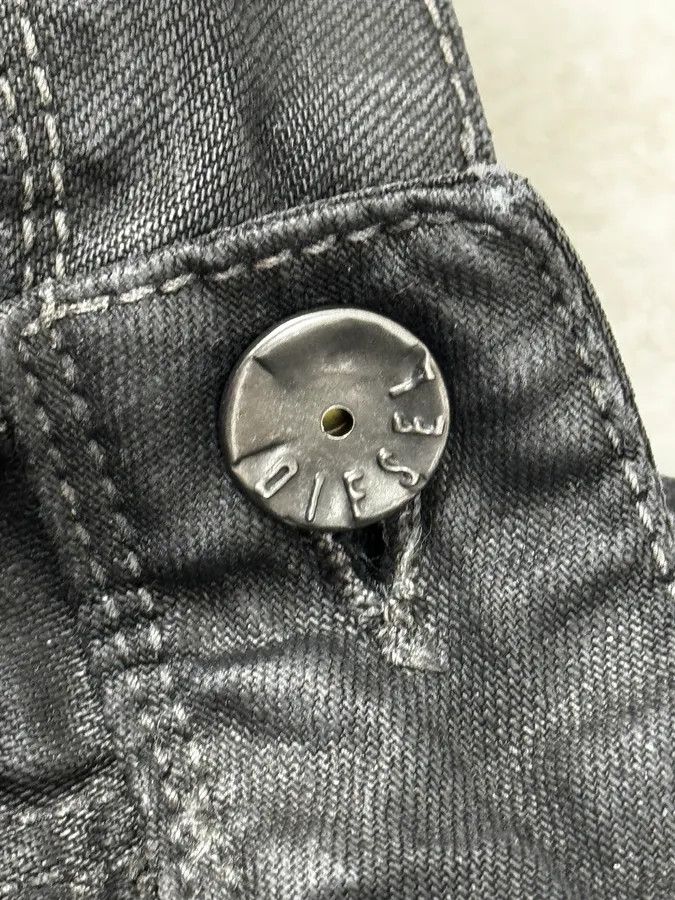 Diesel Diesel Black Obscure Slim Denim Jeans Size US 33 - 13 Thumbnail