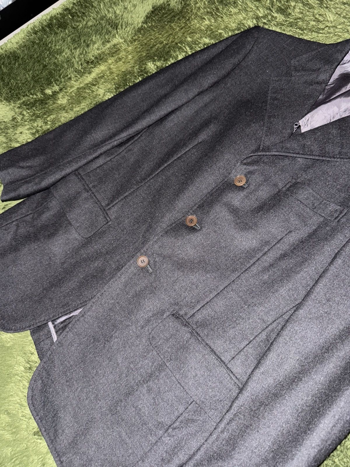 Loro Piana Loro Piana Super 110’s Tailor Shop Order Wool Blazer Size US L / EU 52-54 / 3 - 3 Thumbnail