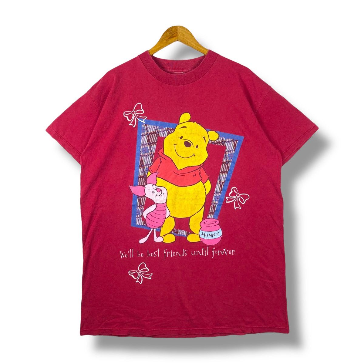 Disney Vintage 90's WINNIE The POOH & PIGLET Disney Cartoon Faded Size US L / EU 52-54 / 3 - 1 Thumbnail