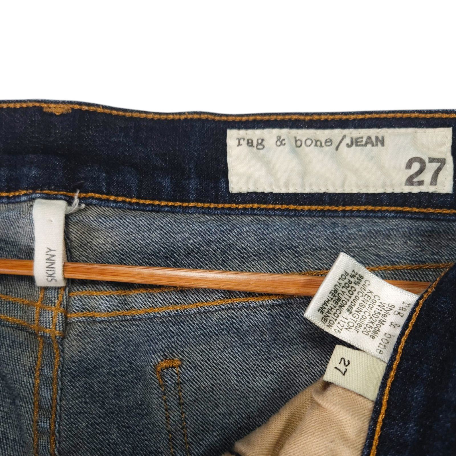 Rag & Bone EUC Rag & Bone Low Rise Denim Ankle Skinny Jeans Sz. 27x26 Size 27" / US 4 / IT 40 - 5 Thumbnail