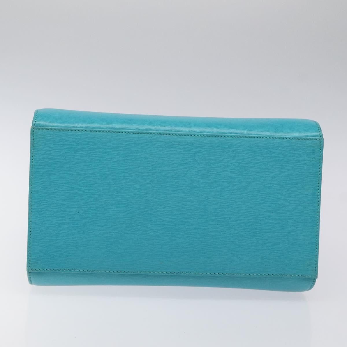 Dior DIOR Hand Bag Leather Blue Gold Size ONE SIZE - 9 Thumbnail