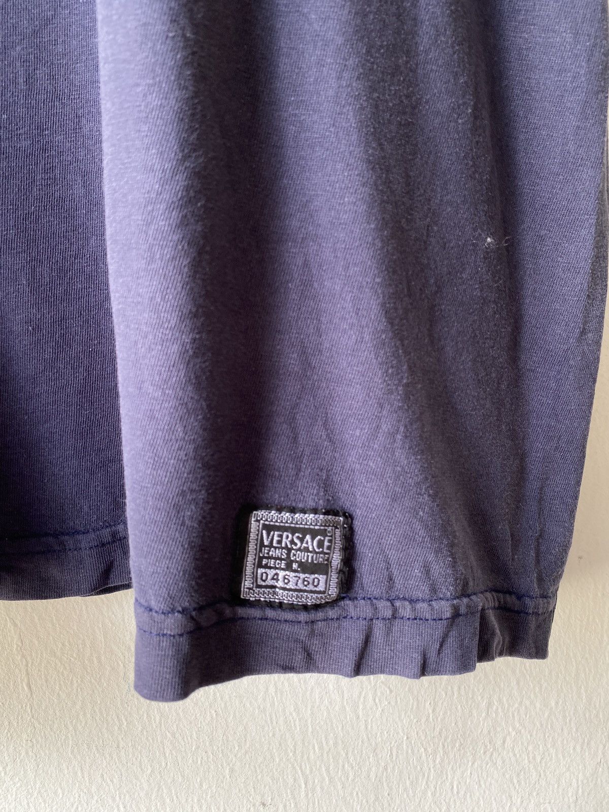 Versace × Versace Jeans Couture × Vintage Vintage 90’s Versace Sport Medusa Logo Distressed Shirt Size US L / EU 52-54 / 3 - 6 Thumbnail