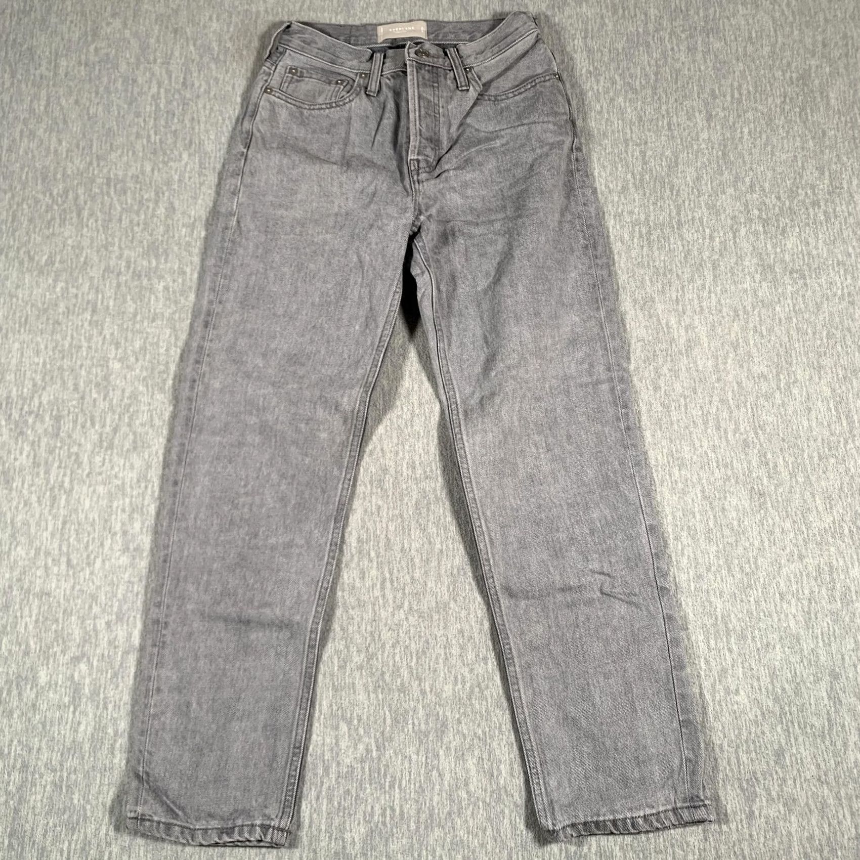 Everlane Everlane Jeans Womens Gray The 90s Cheeky High Rise Organic Cotton Denim Size 26 (approx) Regular Rise Straight Size 42" / US 20 - 2 Thumbnail
