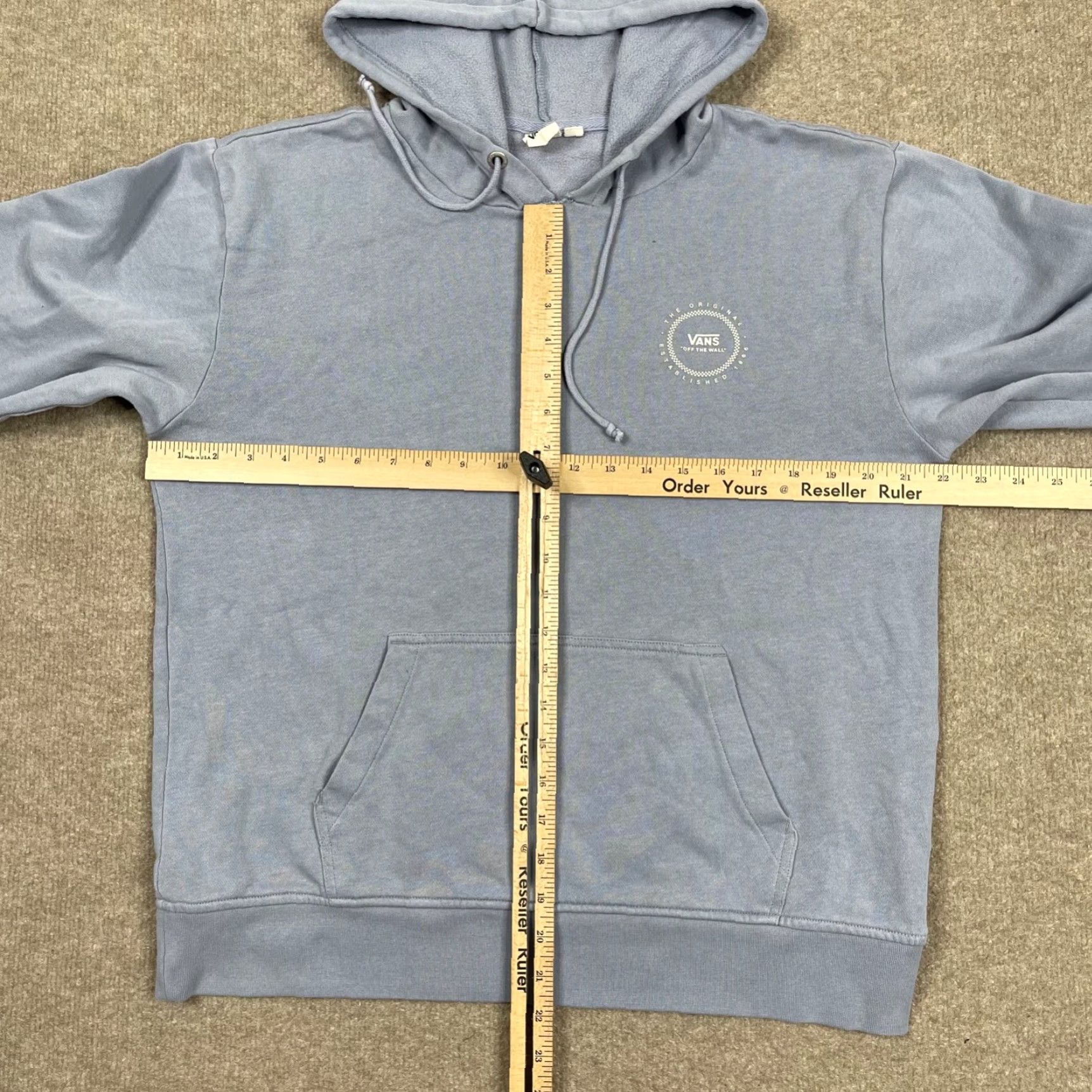 Vans Vans Hoodie WOMEN'S Size M Blue Pullover Hooded Sweatshirt CROPPED Skateboarding Size M / US 6-8 / IT 42-44 - 7 Thumbnail