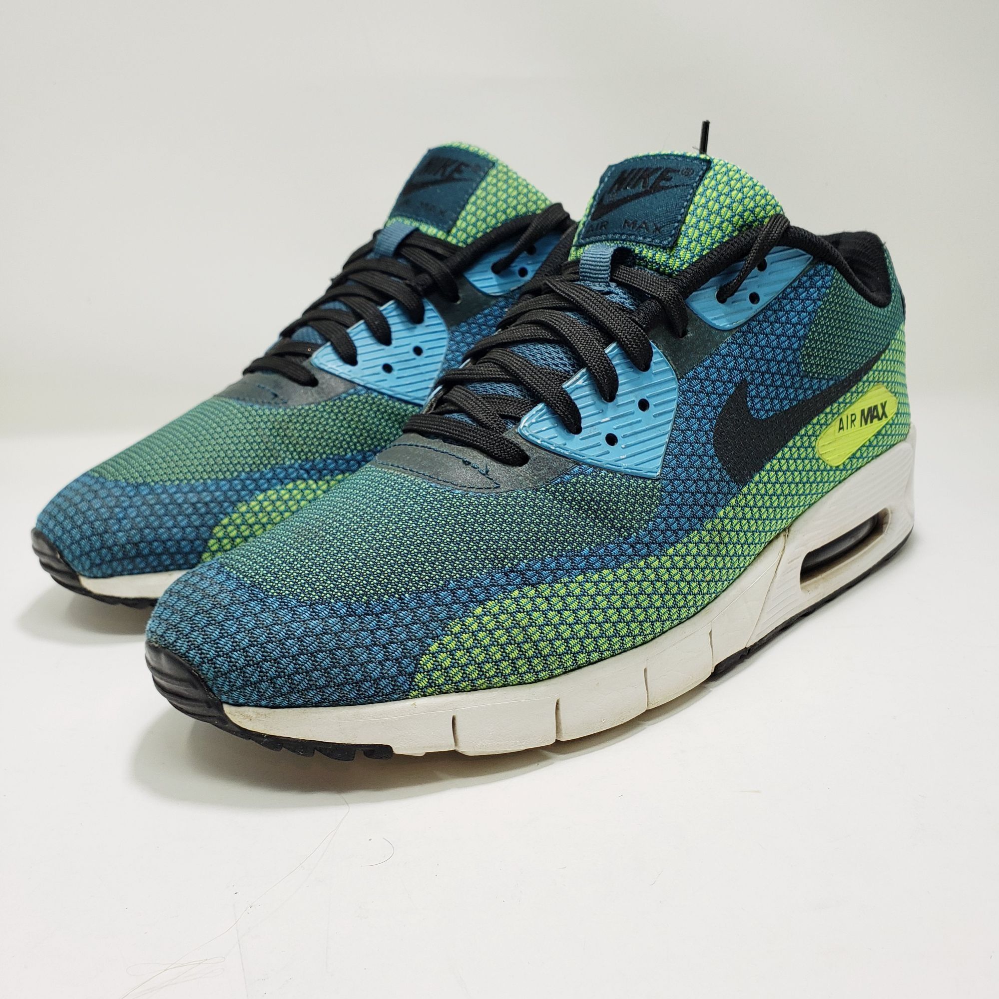 Nike Air Max 2013 Sneakers Blue/Green Mesh Low-Top Athletic