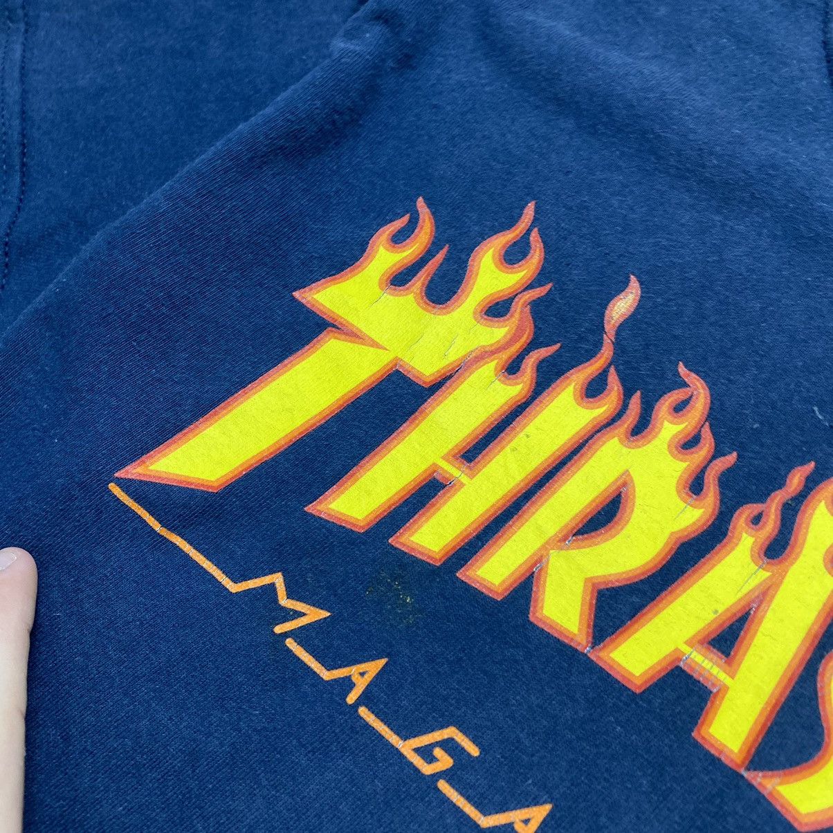 Thrasher Vintage Thrasher Magazine Basic Big logo sk8 tee Size US S / EU 44-46 / 1 - 5 Thumbnail